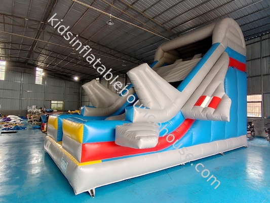 Commercial Inflável Slide Seco Modelo de Avião Duplo Slides Castelo Inflável Para Crianças E Adultos