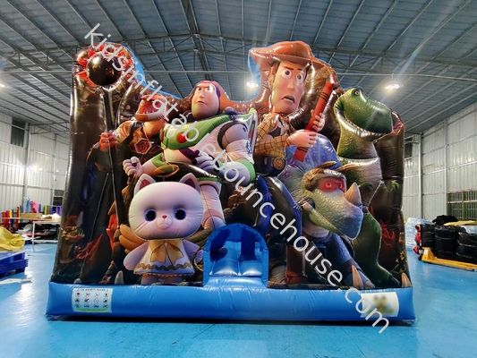 Novo Design Impressão Digital Inflável Casa de Salto com Slides Toy Story Inflável Castelo de Salto para Crianças