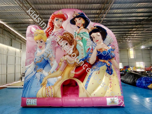 Impressão digital Casa de salto inflável com slides Disney Princess Castelo de salto inflável para crianças