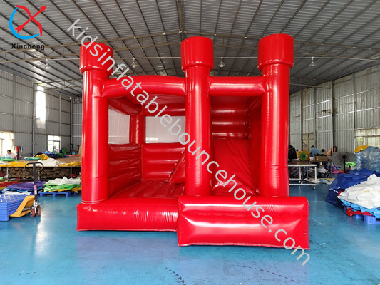 Casa de salto de casamento inflável vermelha personalizada com combo inflável para festa