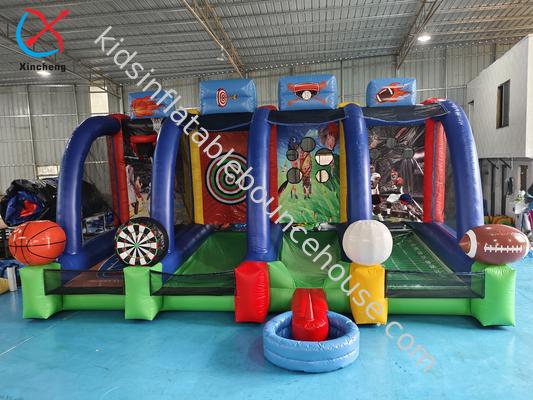 Comércio ODM/OEM Outdoor Interativo Inflável Desporto Jogo Inflável Bola Tiro Jogo
