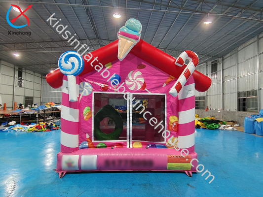 Casa de salto inflável de qualidade comercial Casa de doces Castelo de salto inflável