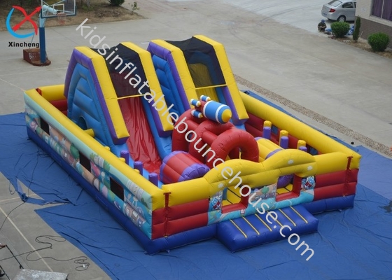 Rocket personalizado inflável Fun City infláveis Bouncy House Slide Castle Para Crianças