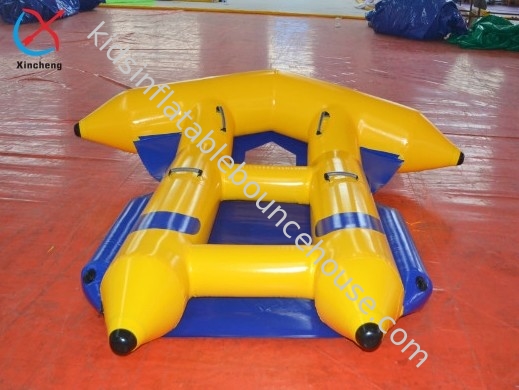 Fábrica inflável peixe voador Jogos aquáticos Barco inflável Banana água Sled duplo