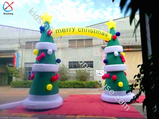 Customizado 8OZ Tecido Inflável Publicidade Arco de Natal Com Impressão Digital
