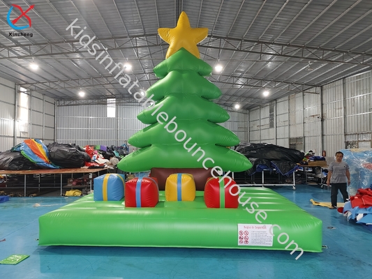 Área de salto para árvores de Natal infláveis Castelo inflável