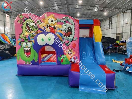 Casa inflável comercial Bug Bouncy com deslizamento inflável inflável castelo