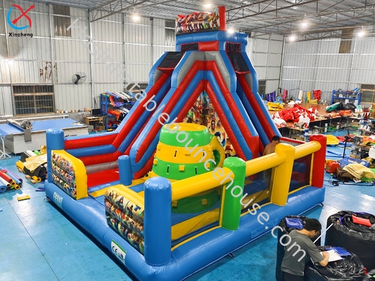 Casa de salto inflável LEGO Com Slide Combo Caslte