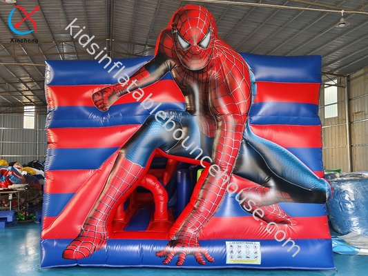 Castelo Inflável Combo Homem-Aranha Casa Salto Com Slide