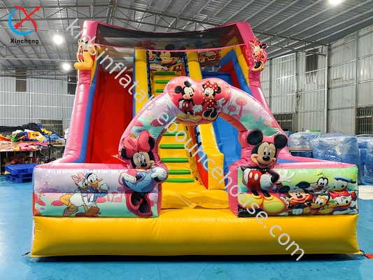 Deslizamento Inflavel Personalizado Mickey e Minnie Deslizamento Inflavel Duplo Seco Castelo
