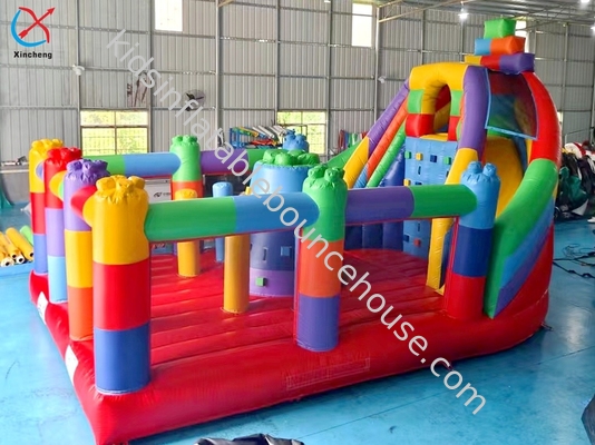Casa de salto inflável com combo de slide para crianças