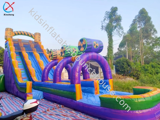 Deslizante inflável gigante inflável duplo deslizantes de água Long Lane Castle