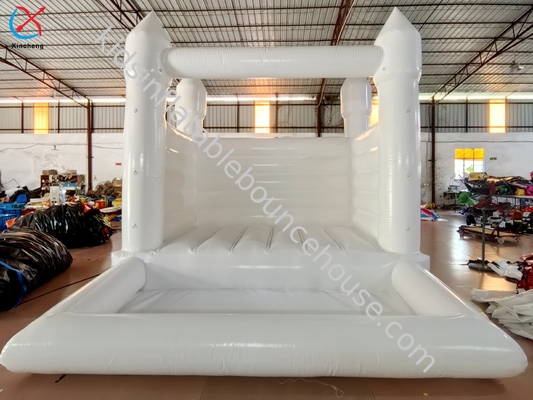 Fabricante inflável área de salto de casamento branco inflável castelo saltitante