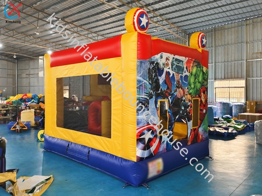 Fábrica Capitão América Comics Temática Interior Outdoor Custom Salto do Castelo Bouncy