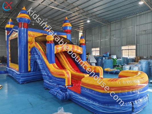Festa do Castelo Inflavel Combo Slide Comercial Castelo Inflavel Bounce House
