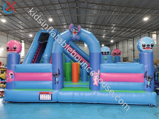 Impressão digital Combos infláveis Pinto inflável Casa de salto com slide