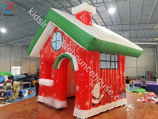 Fabricante Casa de Natal Inflável Decoração de Férias ao Ar Livre Com Luz LED