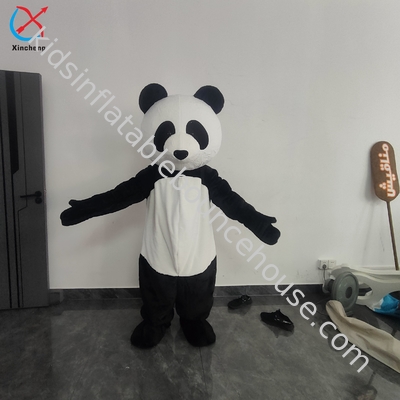 Fábrica personalizada Desenho animado Panda Mascote Roupa Desenho animado Carrinho grande evento Roupa adulta