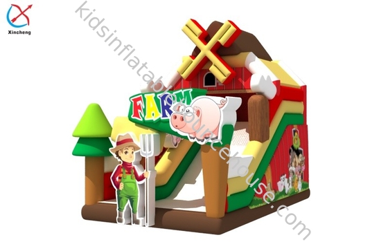Fábrica Novo Design Slide Inflavel Castelo Fazenda Slides Secos Inflaveis Para Crianças