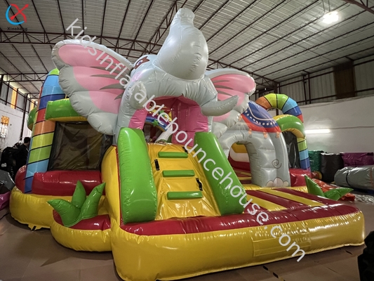 Fabricante O Zoológico Cidade de diversão inflável Casa de salto inflável Slide Castle