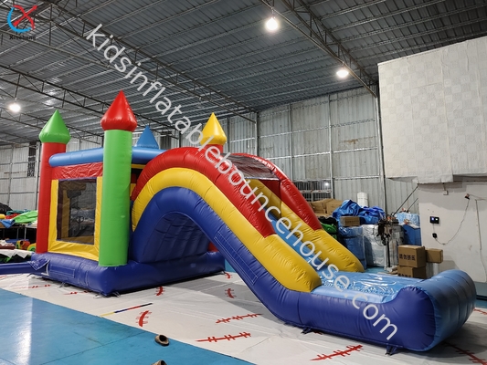 Commercial Combos infláveis infláveis Casa de salto com castelo de escorregador