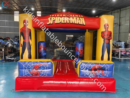 Novo Design Casa de Salto Inflavel Homem-Aranha Herói Cartoon Trampolim Inflavel Casa de Salto Castelo Para Crianças