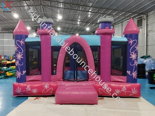 Princess Castle Kids Inflável Bounce House 0,55 mm Pvc Lona 3 - 15 anos Crianças