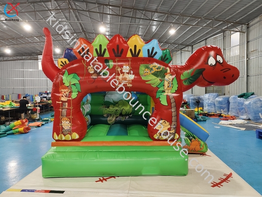 Combo de dinossauro inflável clássico bonito/combo inflável de dinossauro pequeno Combo de salto de dinossauro inflável tamanho pequeno saltitante
