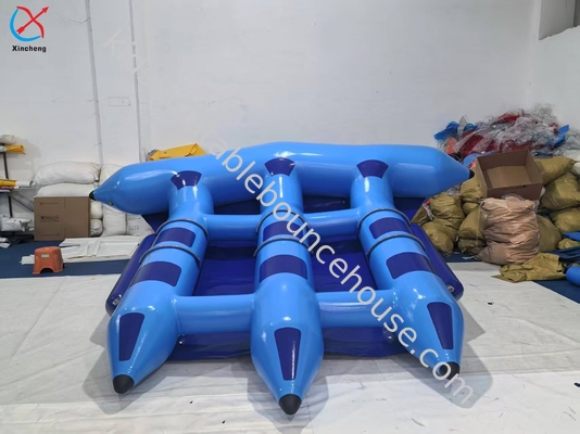 Fornecedor Banana Boat Inflatable Towels Blue Flying Float Banana Water Games