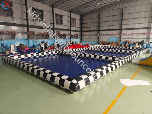 Fabricante PVC gigante piscina dupla infláveis piscina para o exterior