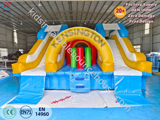Casa de salto com obstáculos inflável para eventos