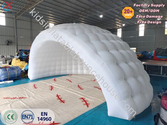 Tenda de Cúpula Inflavel Branca Inflavel Iglu Shelter Tenda Externa